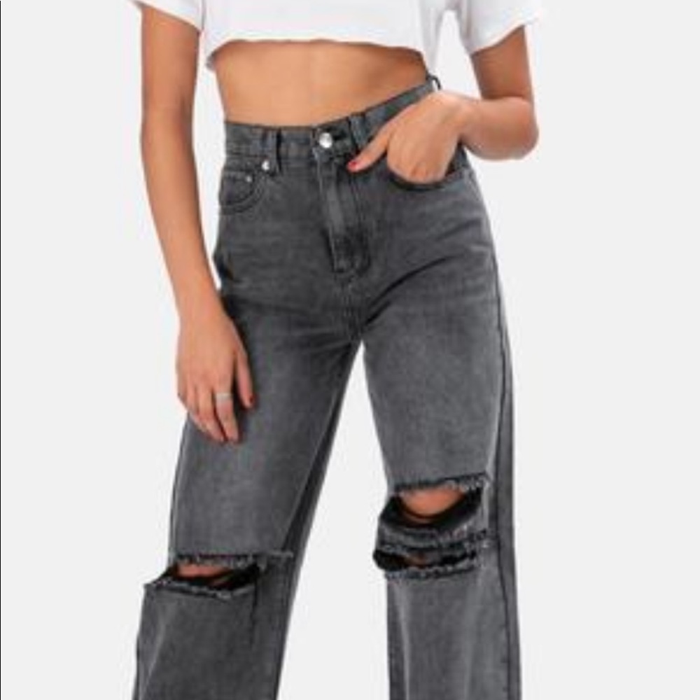 Black Wide Leg Adika Jeans